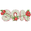 The scene captured here is of a refined floral tribute spelling SON in three prominent letters, designed to convey love, respect, and remembrance at a funeral or memorial service. Each letter stands out clearly against a plain white background, fully covered with compact white chrysanthemums that create a thick, cushion-like bed of petals. The uniform blanket of white gives the tribute a serene, almost ethereal quality, with the flowers' subtle curves and shadows adding gentle texture rather than distraction. Surrounding the outer edges and inner contours of the 'S', 'O', and 'N', a deep red satin ribbon is carefully ruffled into soft scallops, tracing every curve and corner. This ribbon provides crisp definition and introduces a rich colour contrast that symbolises strong, enduring love. Red anthuriums, with their waxy, heart-shaped spathes and central spadices, punctuate the design in three places. On the top left of the 'S', a generous cluster of anthuriums emerges from a base of dark green foliage, marking the beginning of the word with a bold accent. At the bottom of the 'O', a single anthurium rests quietly, as if representing a cherished, singular memory. On the upper right of the 'N', a fuller grouping of several anthuriums, fern fronds, and broad leaves completes the composition, drawing the eye along the word to its end. Fine green stems and leaves sweep lightly over the letters, linking each cluster together and adding a natural, flowing movement. Thoughtfully arranged in the Mill Hill area, perhaps destined for a chapel service near Mill Hill Broadway or a memorial gathering by the open spaces of nearby parks, this SON tribute offers a calm, dignified expression of grief and love for a treasured son.